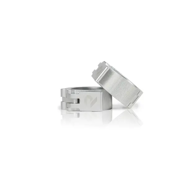 Collarines aluminio Pro Plateado (par)